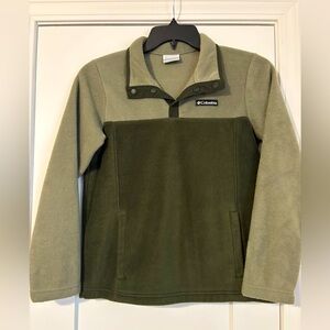 Columbia Green Fleece Pullover youth large